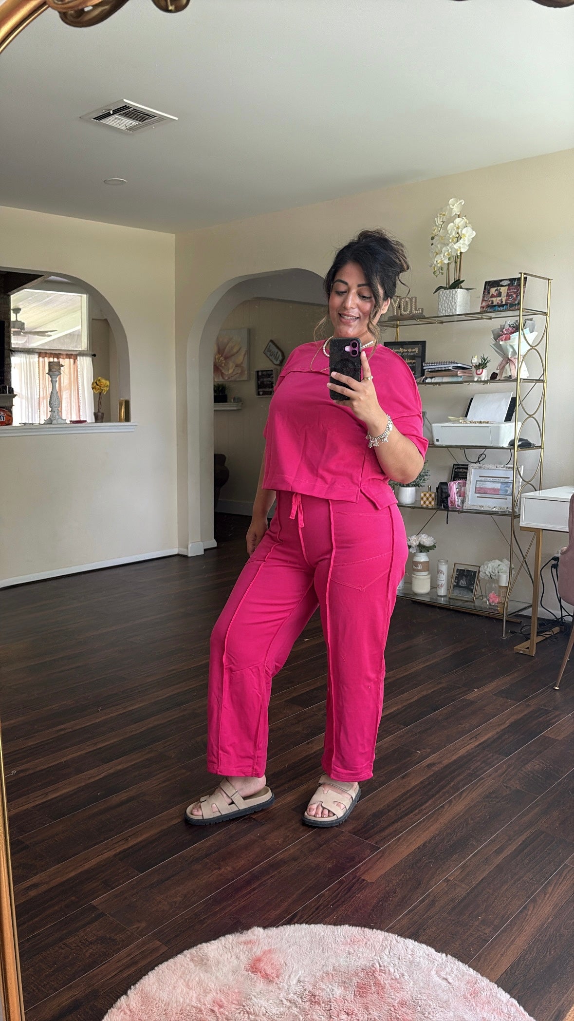 Boxy Tee & Wide Leg Pants Set