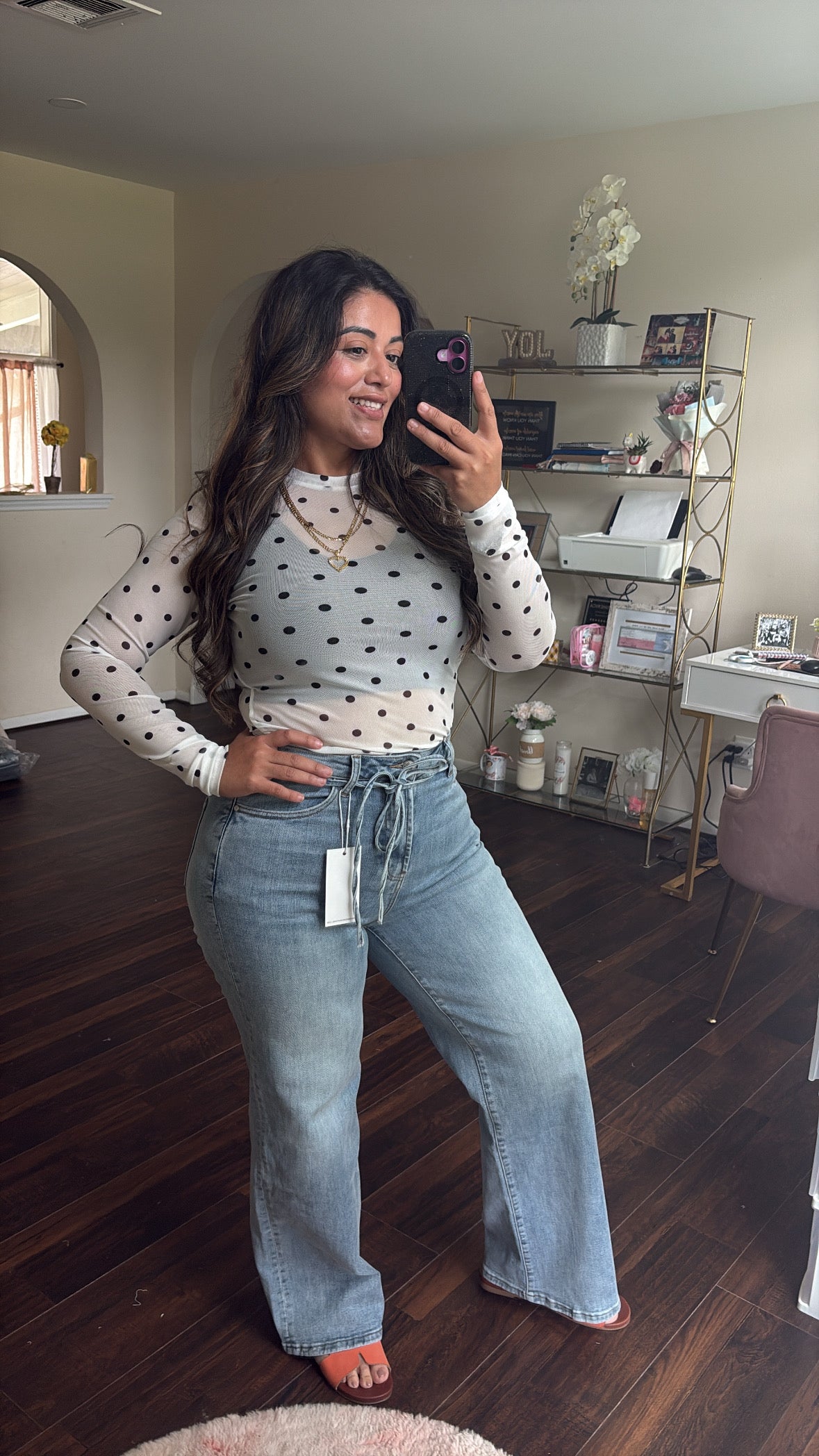 Stretchy Wide Tie Denim