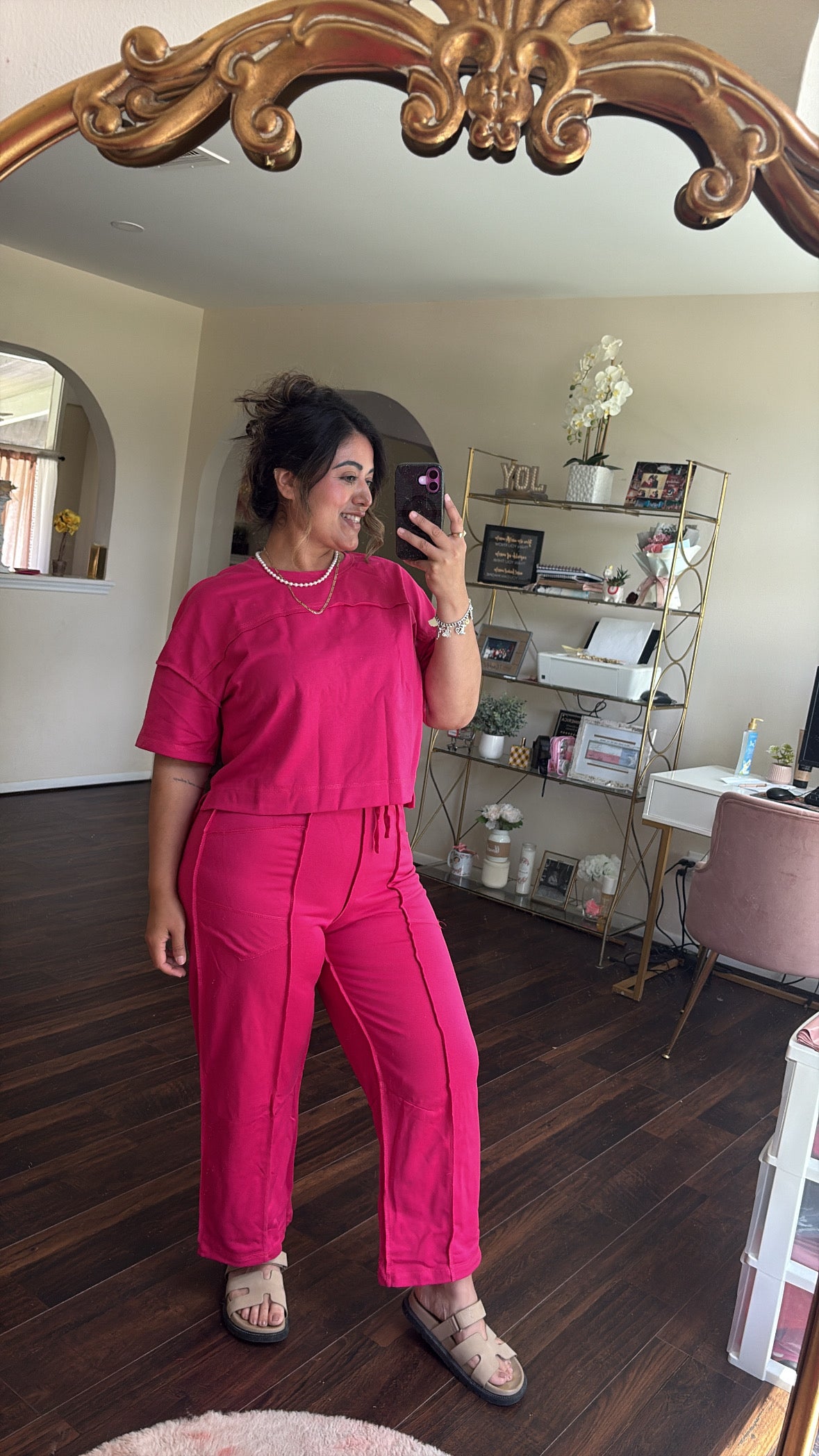 Boxy Tee & Wide Leg Pants Set