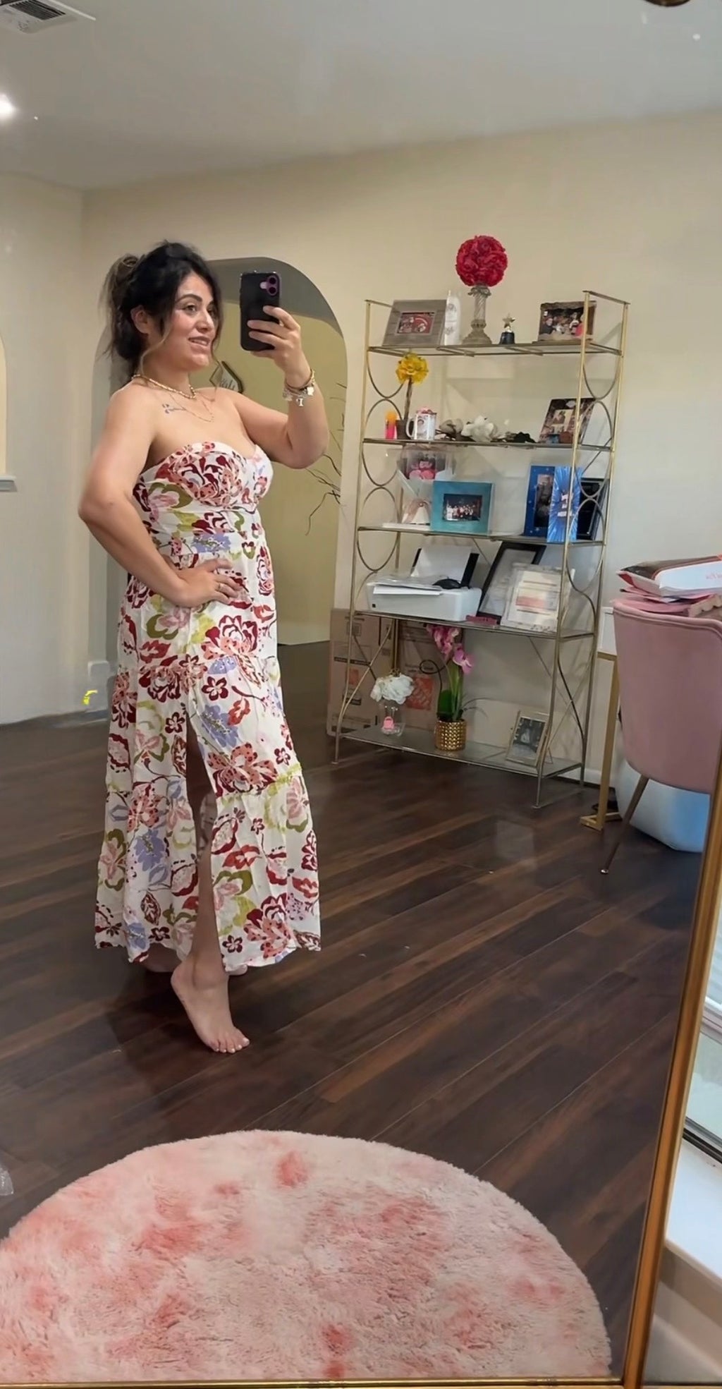 Floral Print Mid Dress