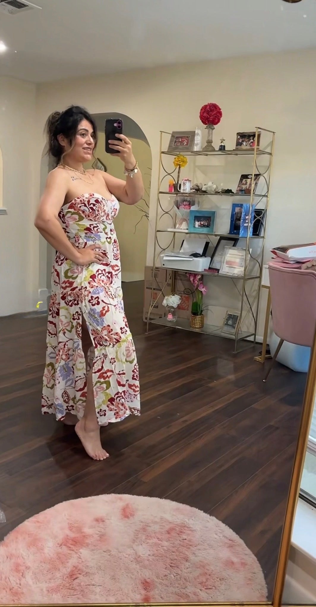 Floral Print Mid Dress