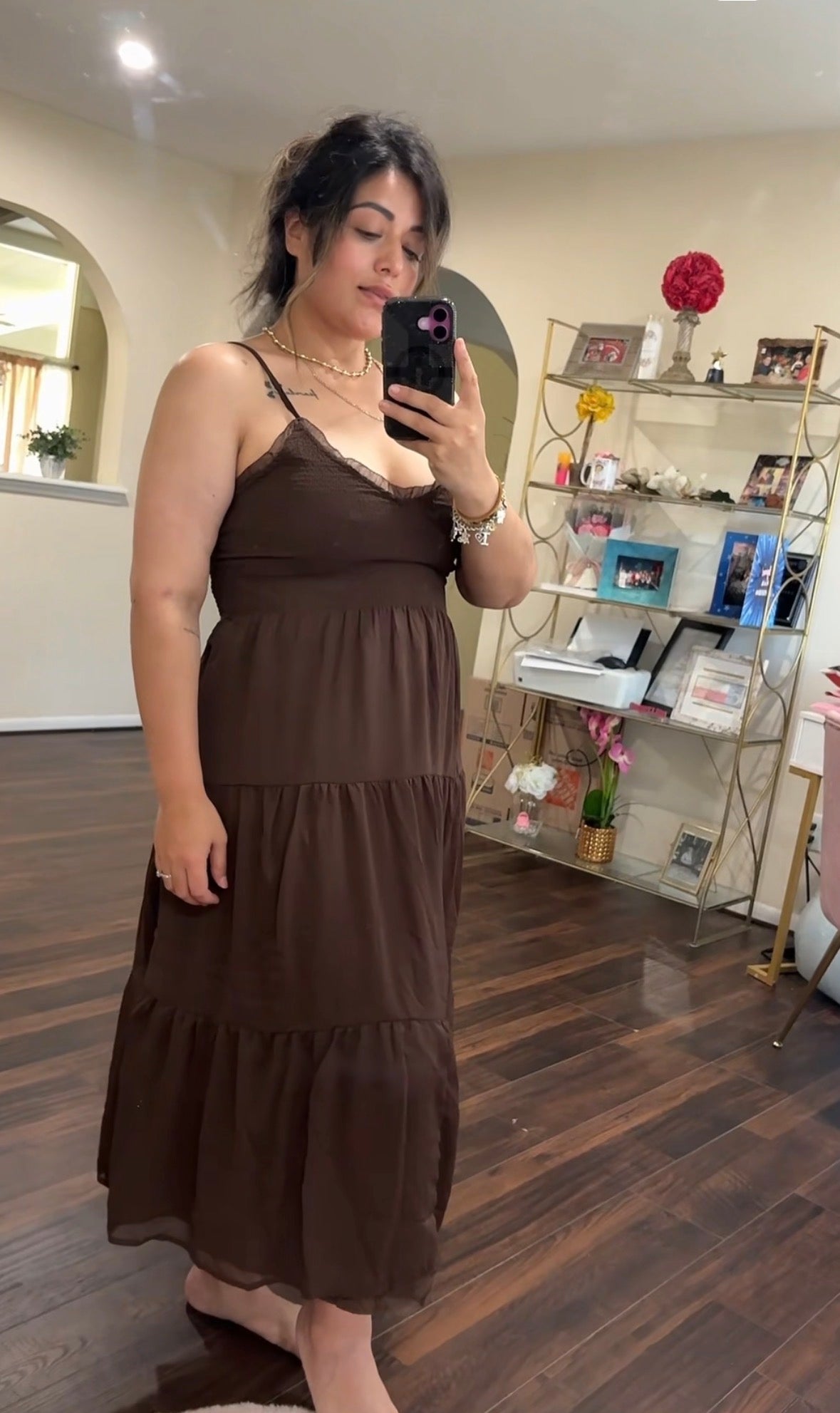 Tiered Midi Dress