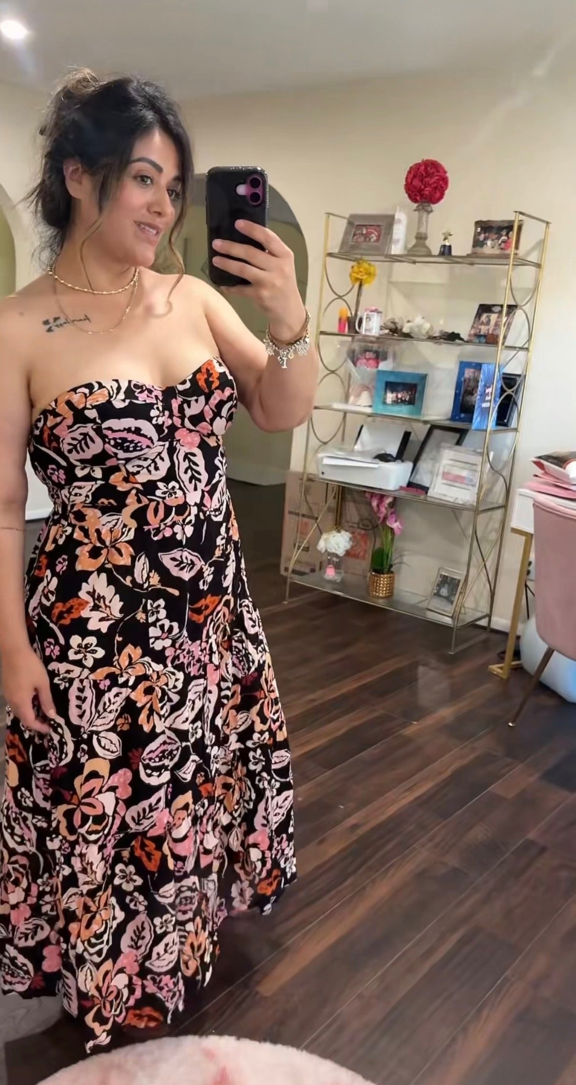 Floral Print Mid Dress