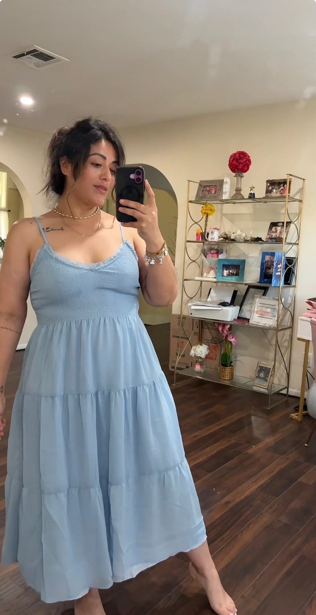 Tiered Midi Dress