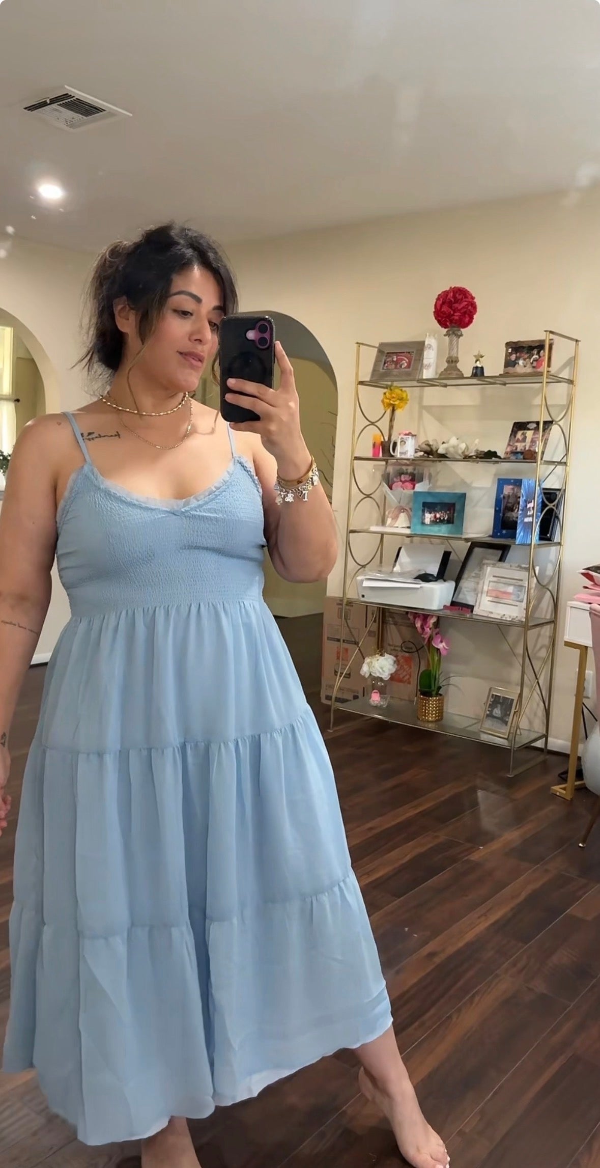 Tiered Midi Dress