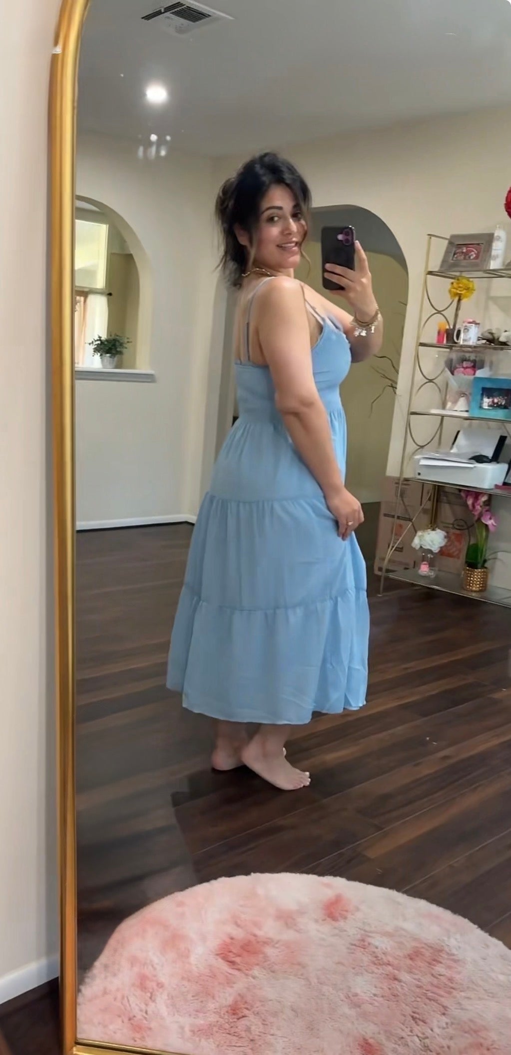 Tiered Midi Dress