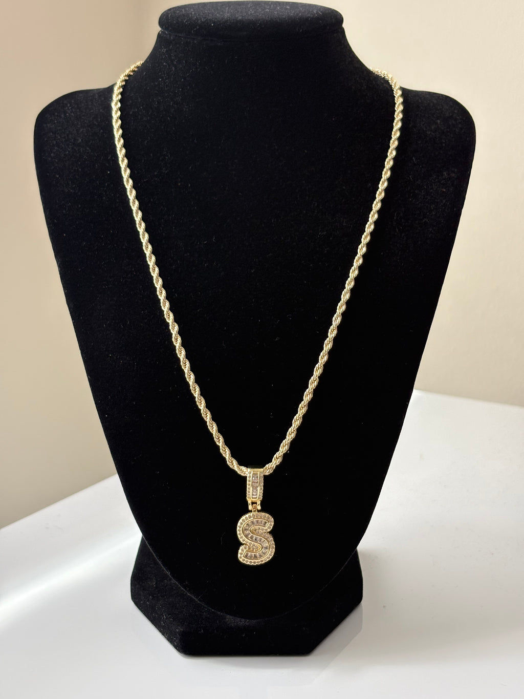 Necklace with Initial Pendant