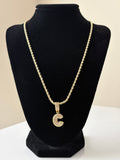 Necklace with Initial Pendant