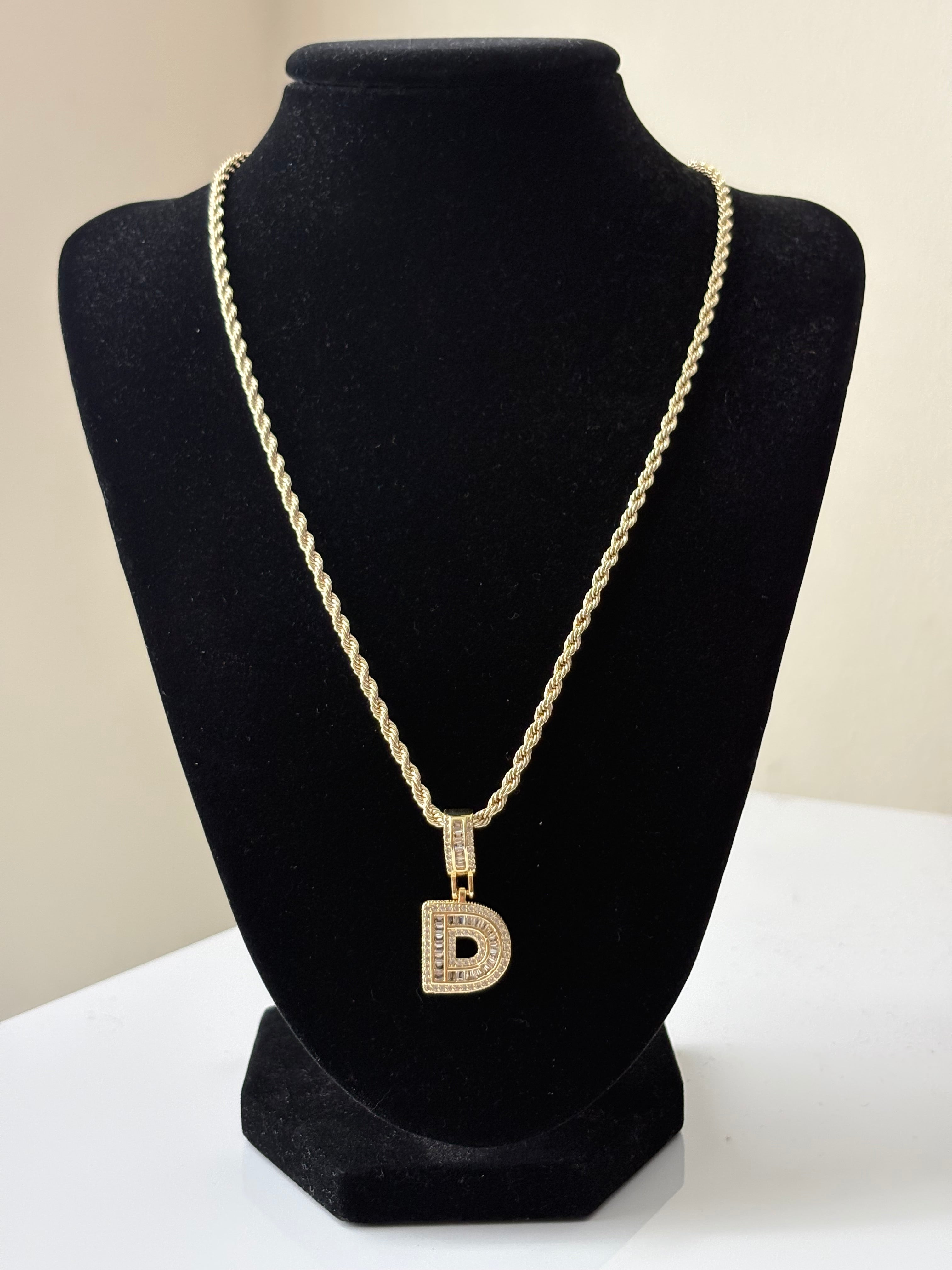 Necklace with Initial Pendant