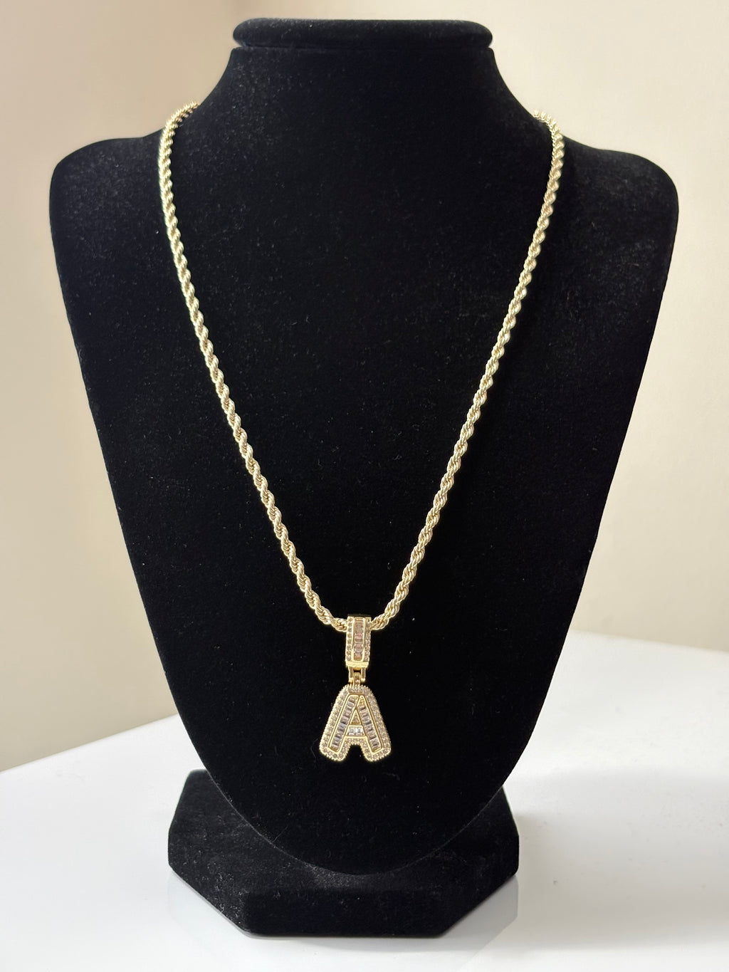 Necklace with Initial Pendant