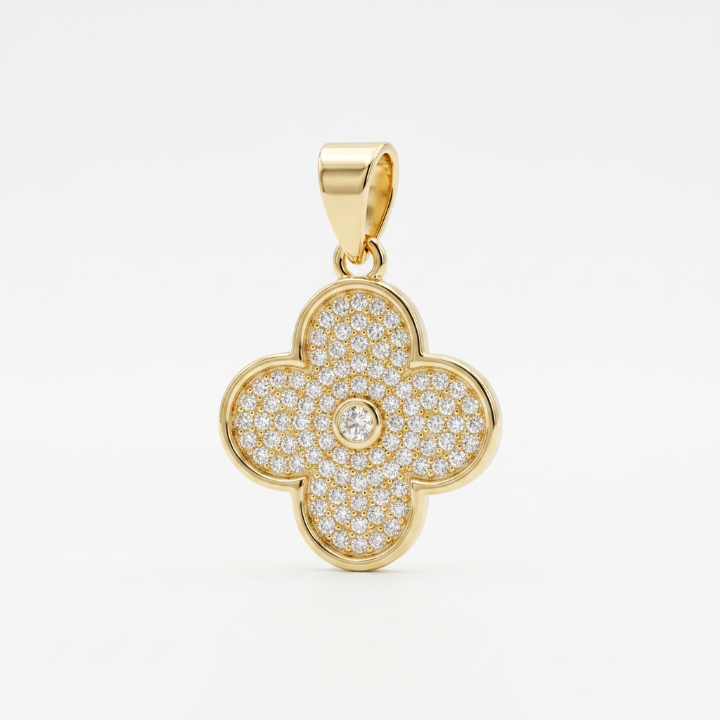 Flower Pendant Crystal stones