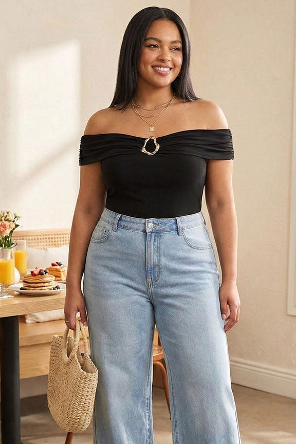 Plus size Off Shoulder Top
