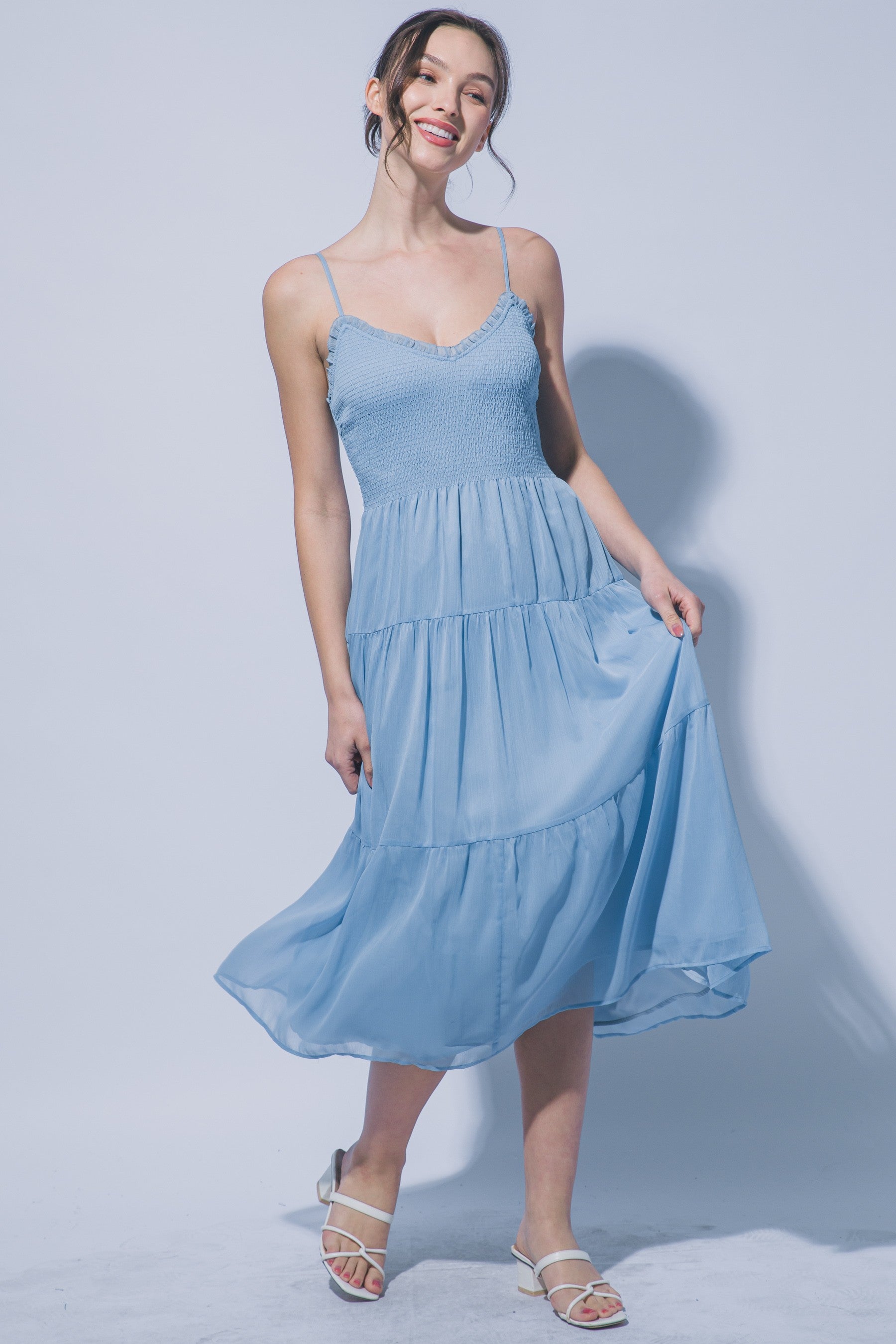 Tiered Midi Dress