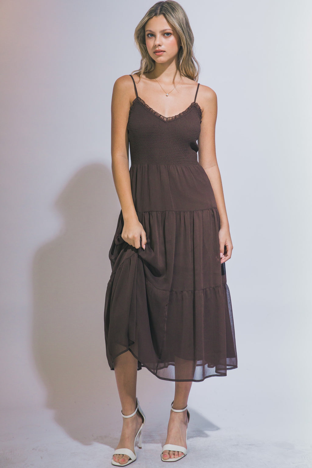Tiered Midi Dress