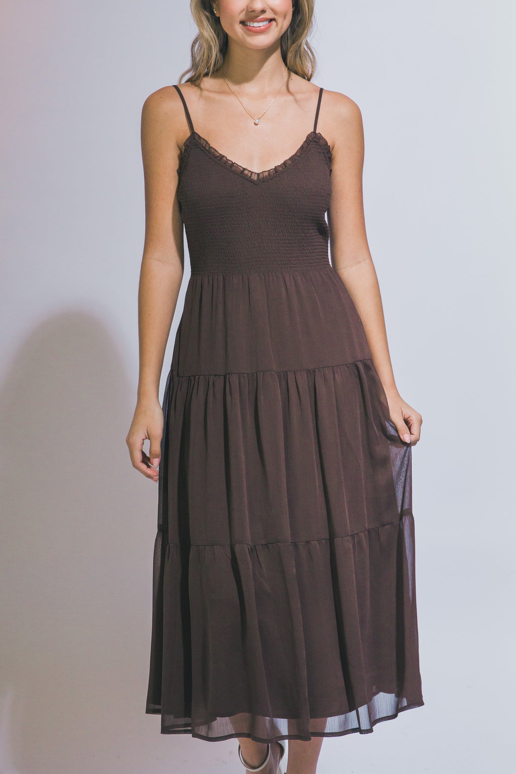 Tiered Midi Dress