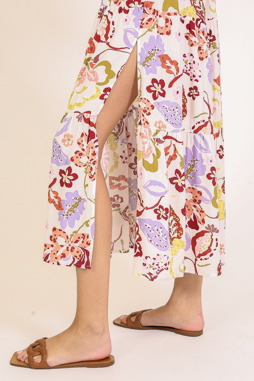 Floral Print Mid Dress