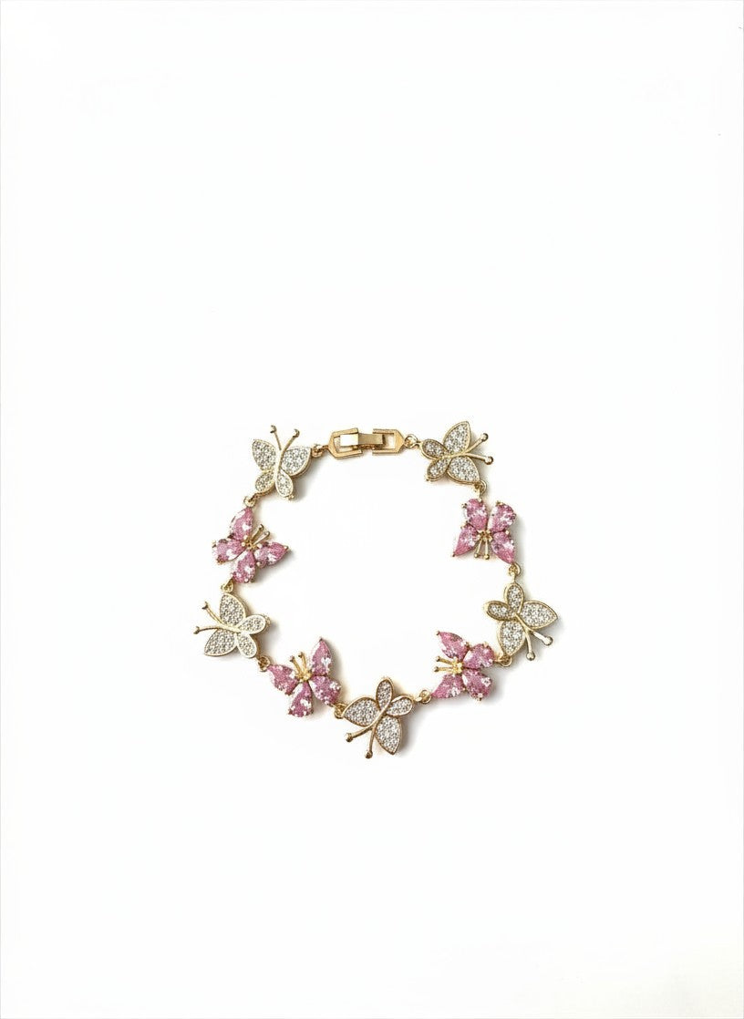 Pink Butterfly Bracelet