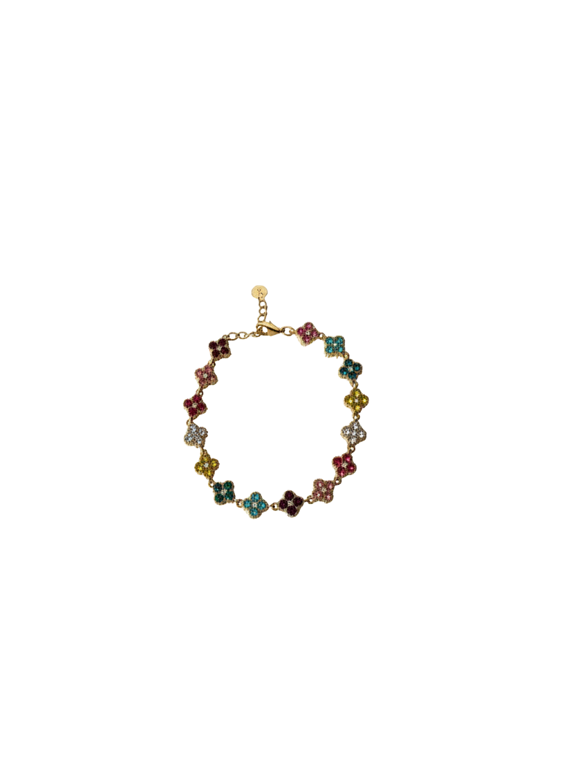 Multicolor Flower Bracelet