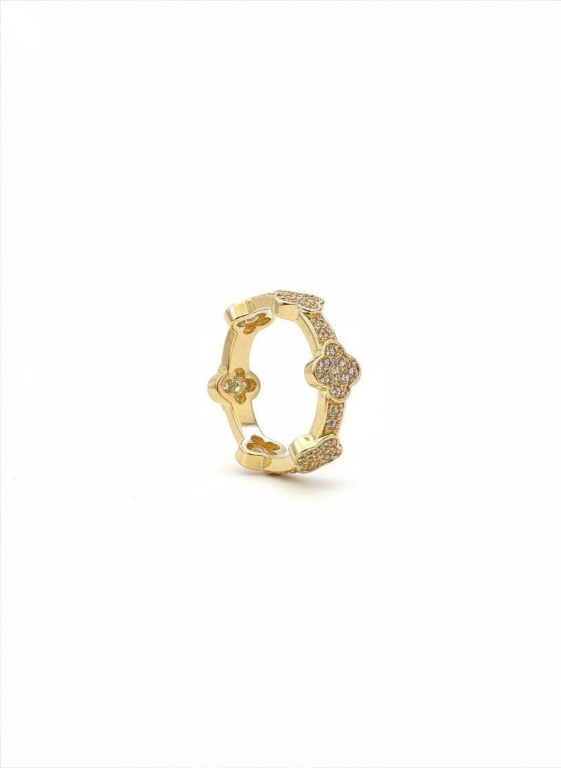 Crystal Flower Ring