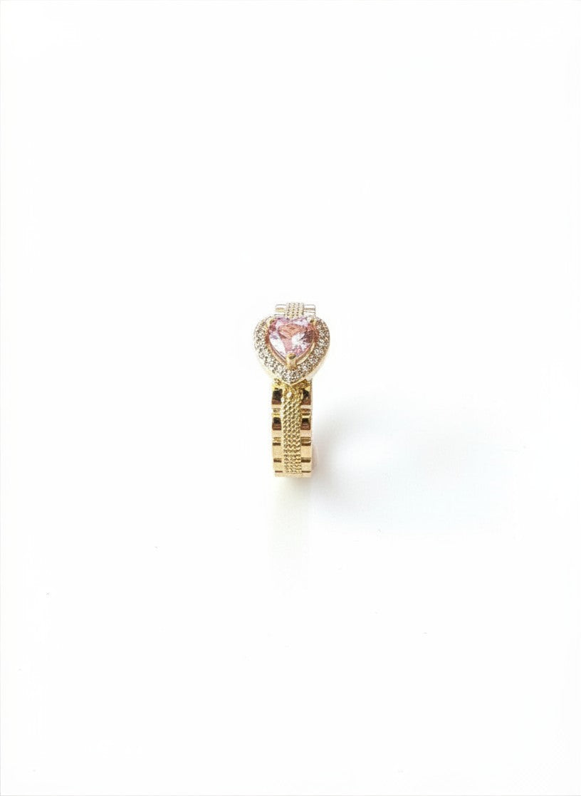 Rlx Pink Heart Ring