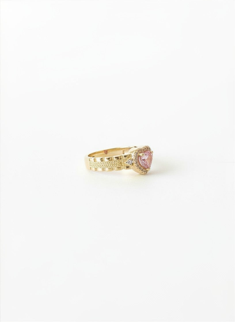 Rlx Pink Heart Ring