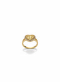 Crystal Heart Nugget Ring