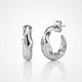 Scrunchy Hoop Earrings