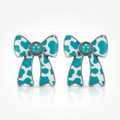 Bow Cow print Earrings