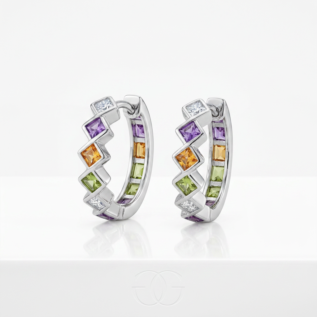Triangle Hoop Earring