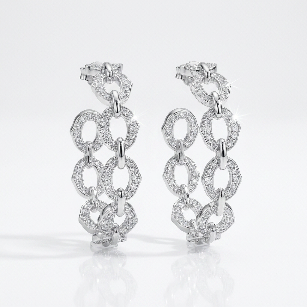 Ziconia Hoop Earrings